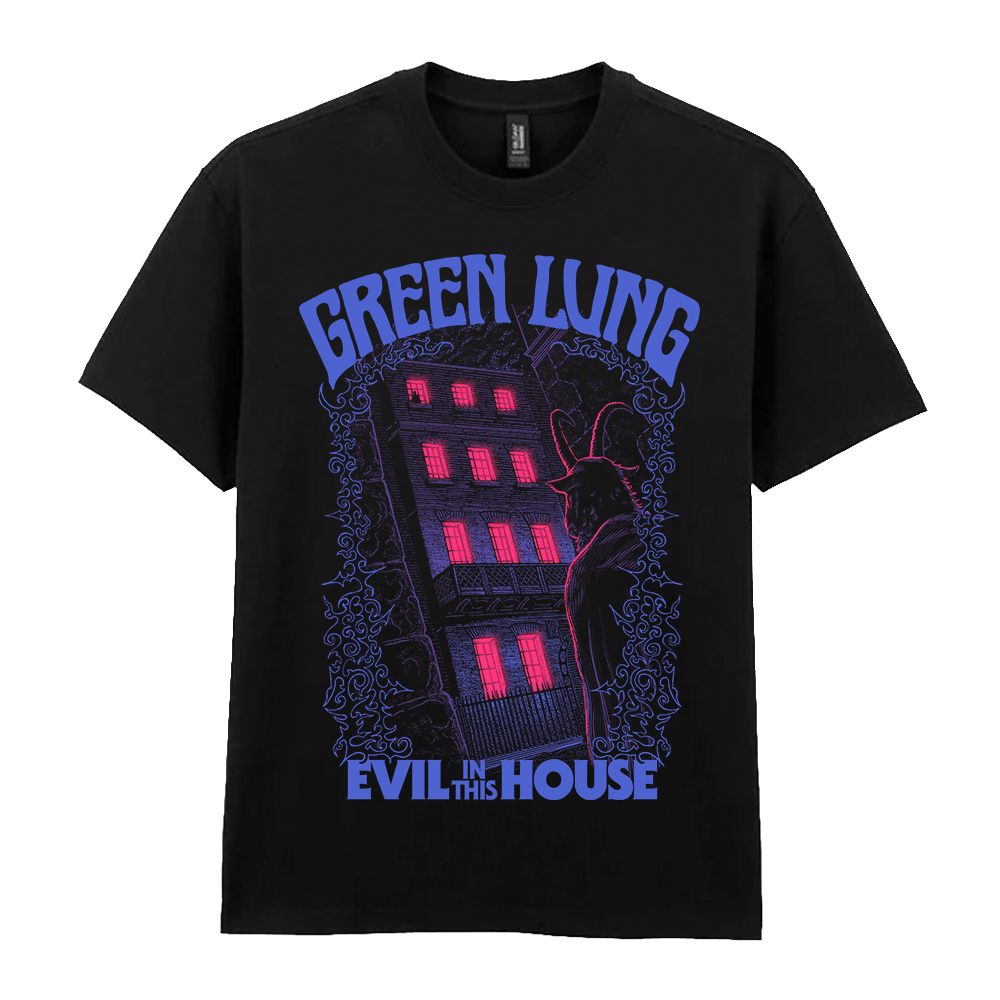 Evil In This House Tee - Faded Black