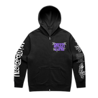 Necropolitan Zip Hoodie - Black
